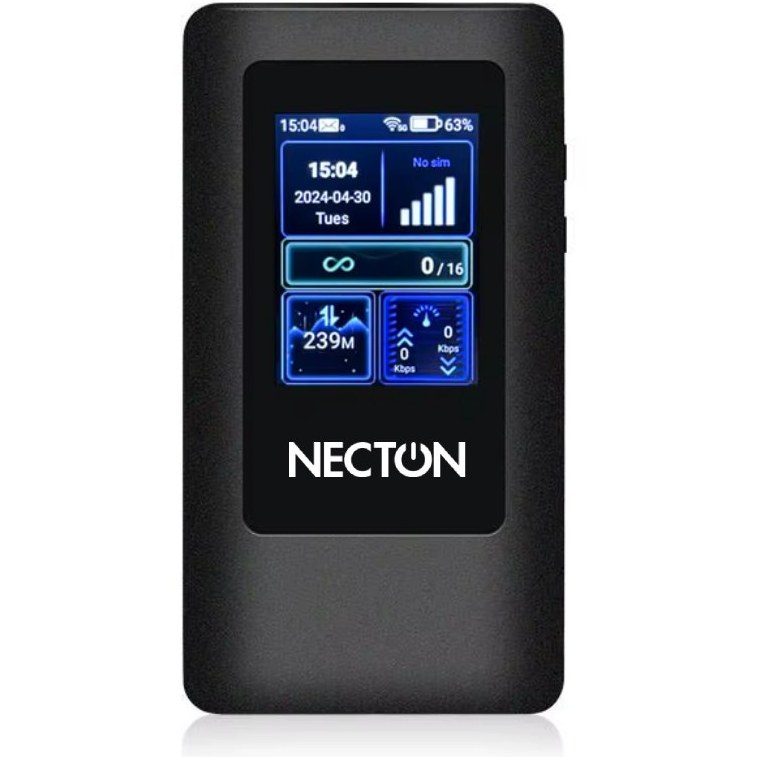 مودم جیبی 4G/5G NECTON GM6 - مودم همراه با نمایشگر رنگی و پشتیبانی از اینترنت بین‌الملل