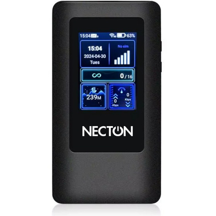 مودم جیبی 4G/5G NECTON GM6 - مودم همراه با نمایشگر رنگی و پشتیبانی از اینترنت بینالملل