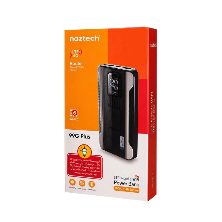 مودم 4G LTE نزتک 99G Plus با باتری 10000mAh
