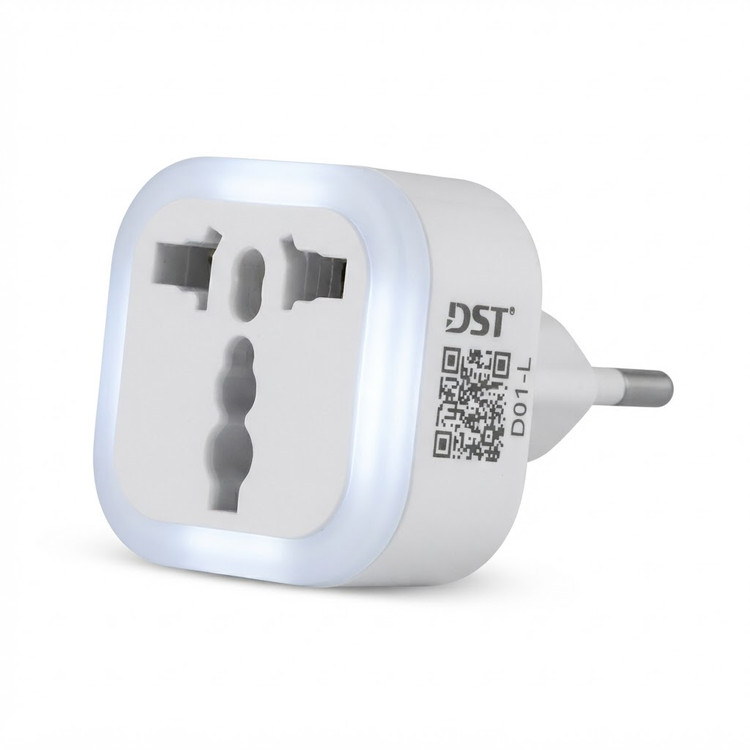 مبدل برق 3 به 2 دی اس تی مدل D01-L با نوار LED