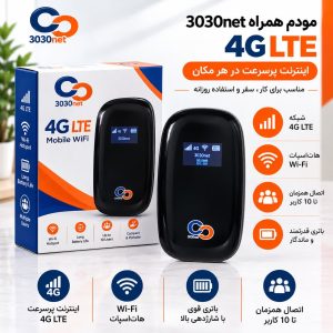 مودم همراه 3030NET 3G مدل CC3G01 - مشکی
